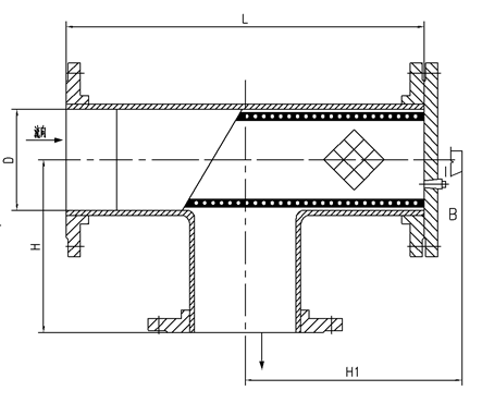 直通式t型過濾器結(jié)構(gòu)圖